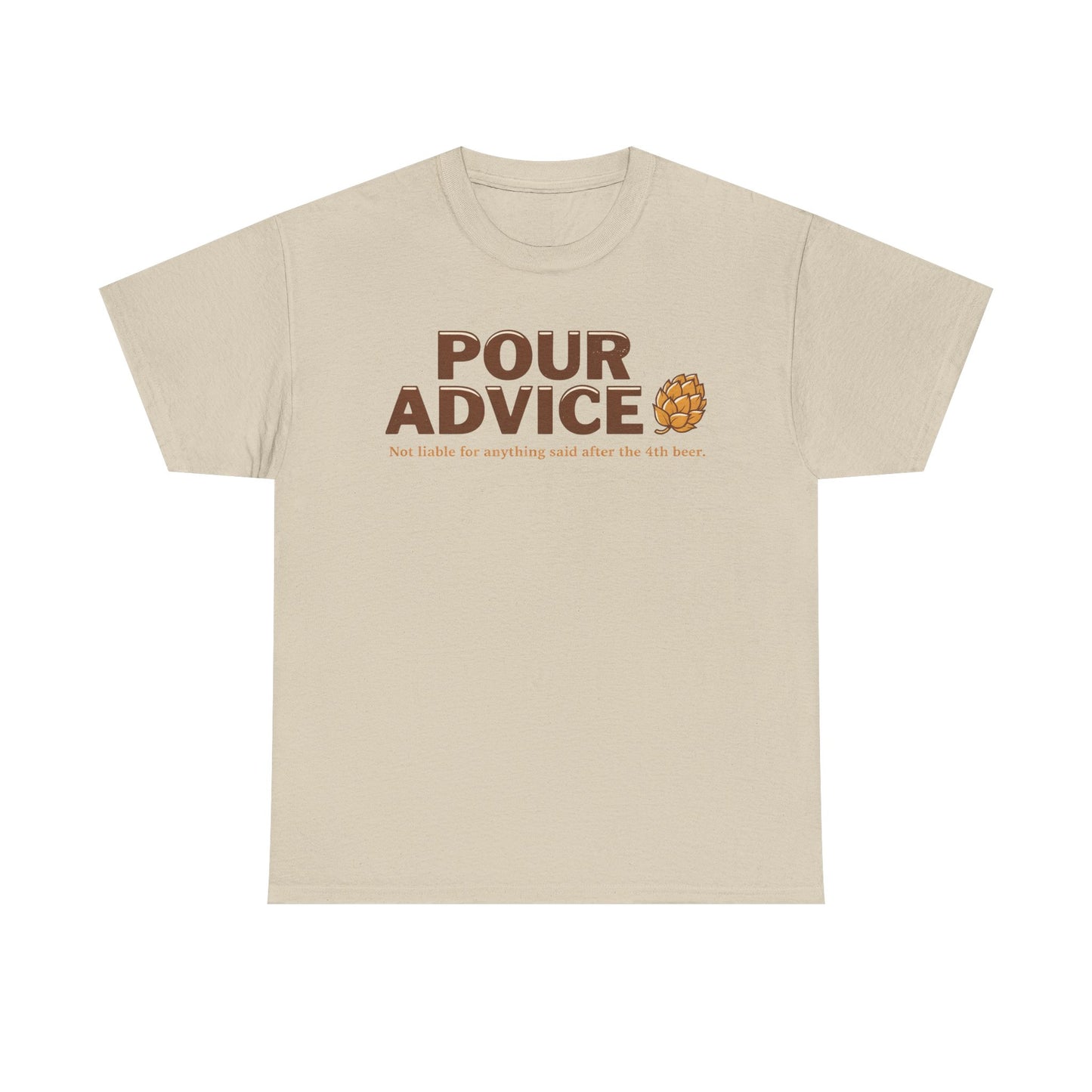 Pour Advice Beer Tee — 'POUR ADVICE' Beer Pun Shirt with Brew Graphic
