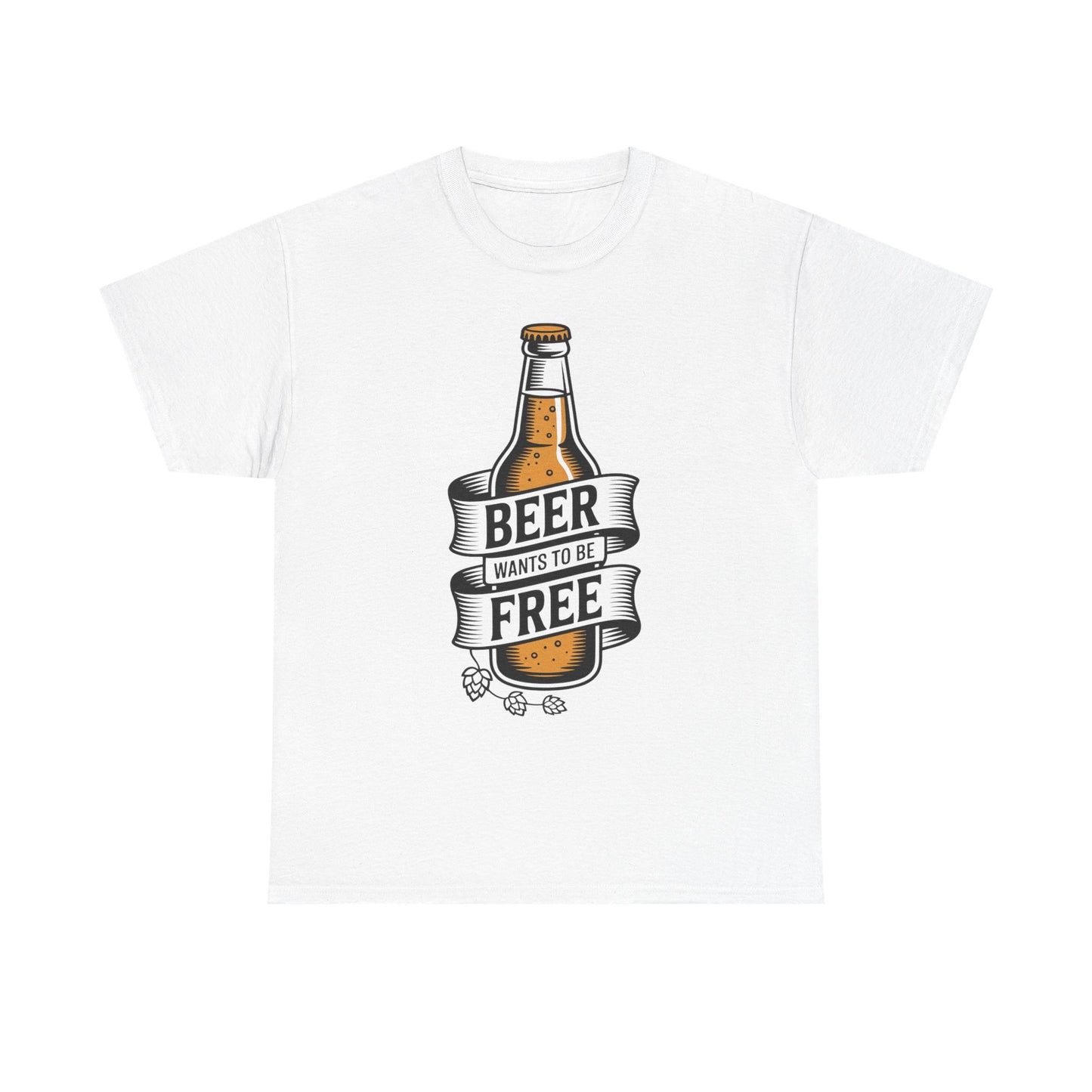 Beer Wants To Be Free T-Shirt | Funny Beer Slogan Tee