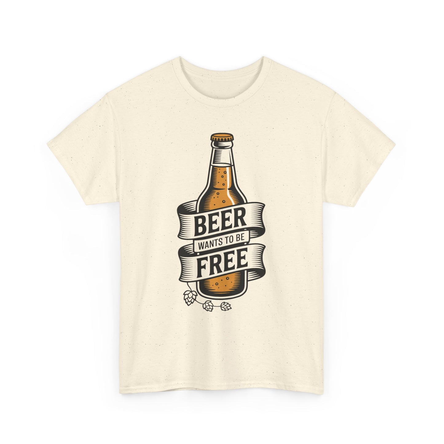 Beer Wants To Be Free T-Shirt | Funny Beer Slogan Tee