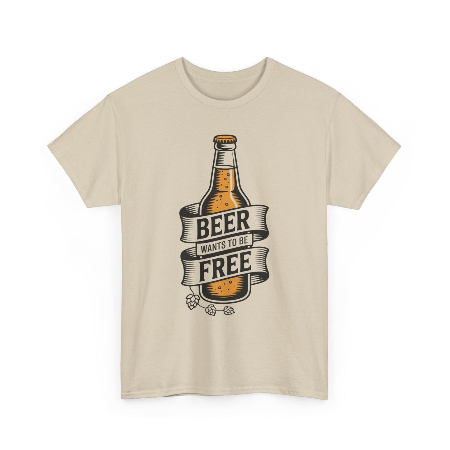 Beer Wants To Be Free T-Shirt | Funny Beer Slogan Tee