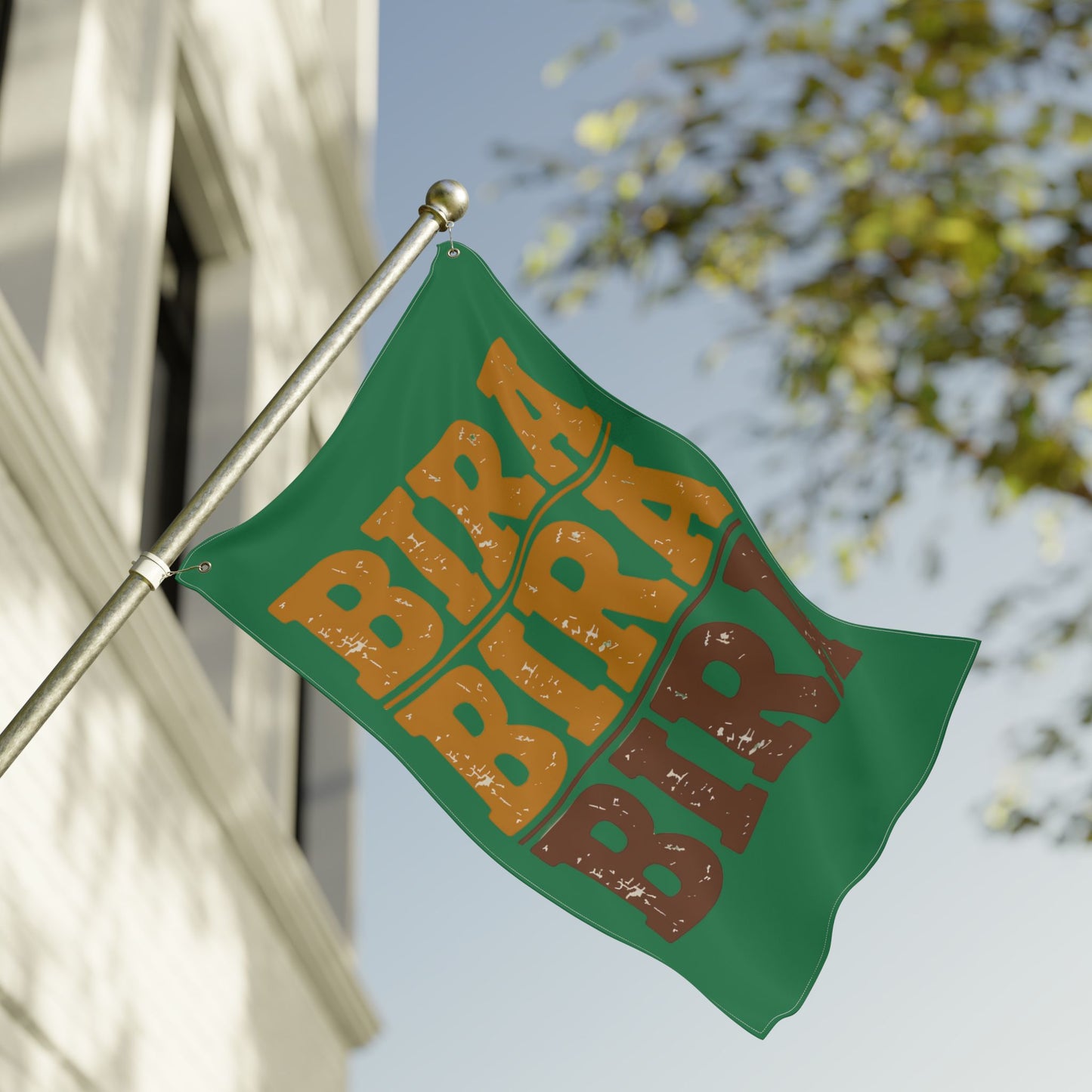 Double-Sided Flag — "bira bira bira" Novelty Decorative Flag