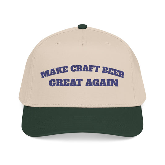 Make Craft Beer Great Again Mid Profile Cap | Brewery Slogan Hat