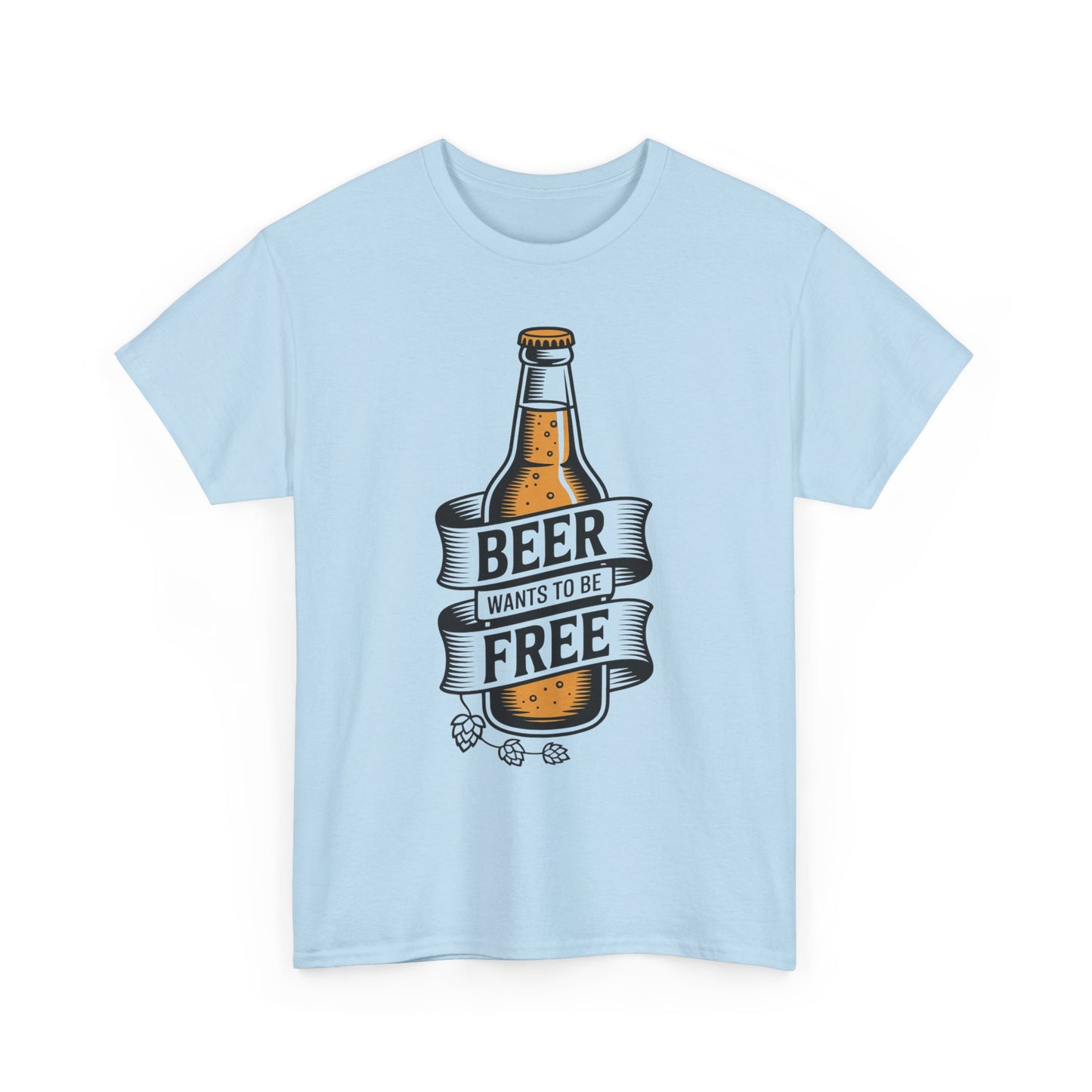 Beer Wants To Be Free T-Shirt | Funny Beer Slogan Tee