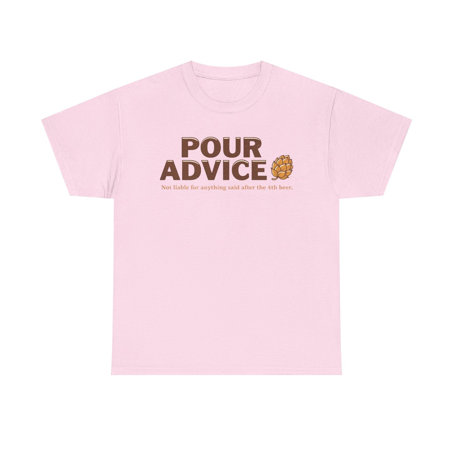 Pour Advice Beer Tee — 'POUR ADVICE' Beer Pun Shirt with Brew Graphic