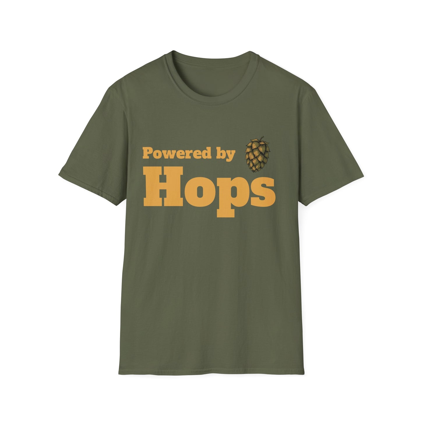 Powered by Hops T-Shirt — Craft Beer Brewer Tee