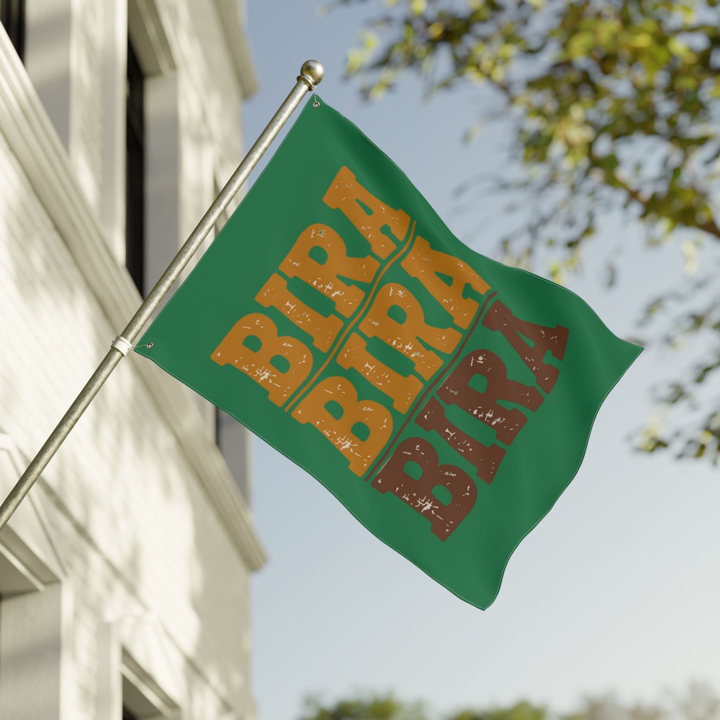 Double-Sided Flag — "bira bira bira" Novelty Decorative Flag