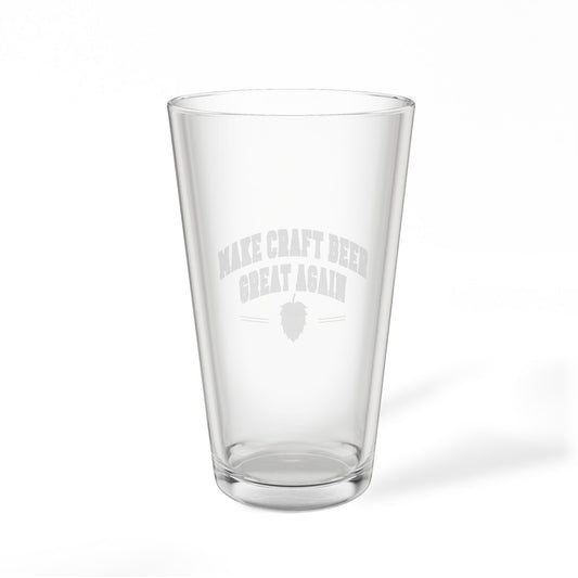 Make Craft Beer Great Again Pint Mixing Glass, 16oz Engraved