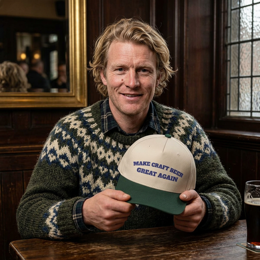 Make Craft Beer Great Again Mid Profile Cap | Brewery Slogan Hat