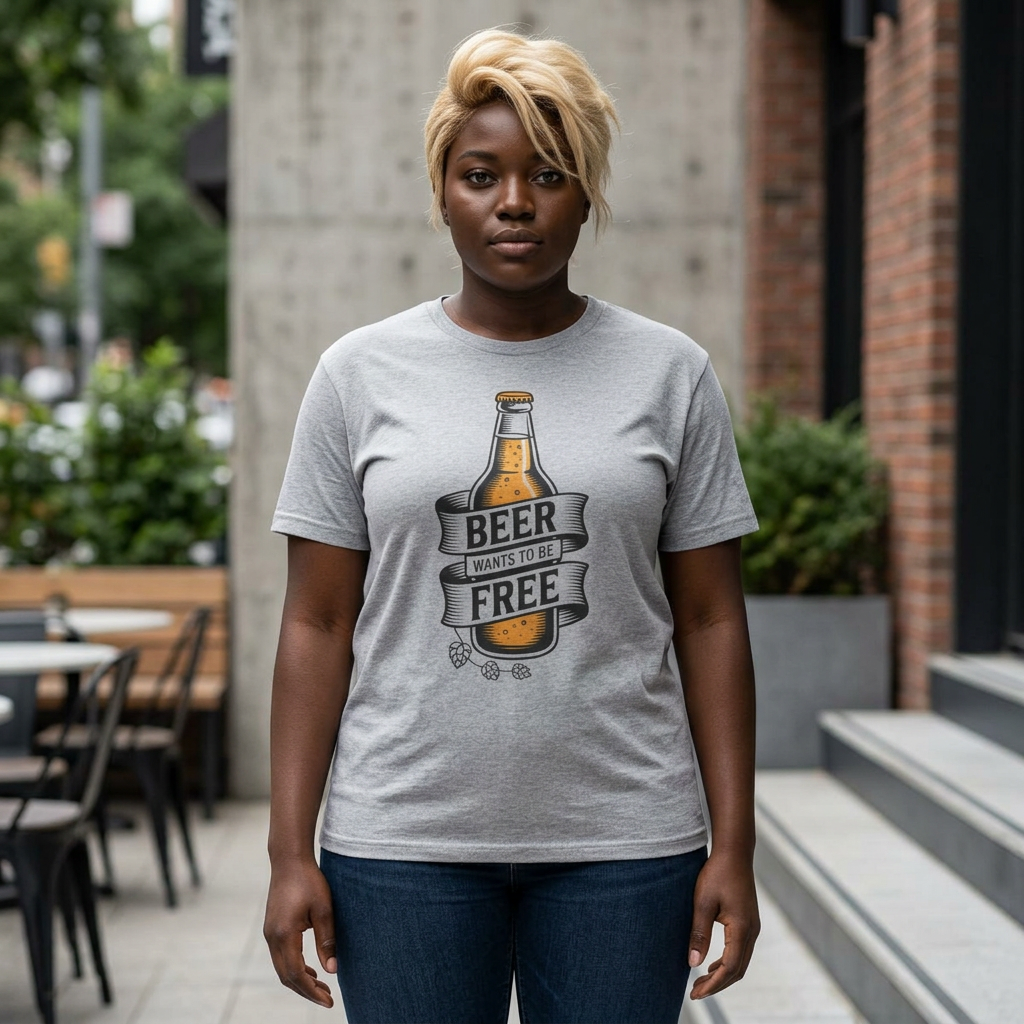 Beer Wants To Be Free T-Shirt | Funny Beer Slogan Tee