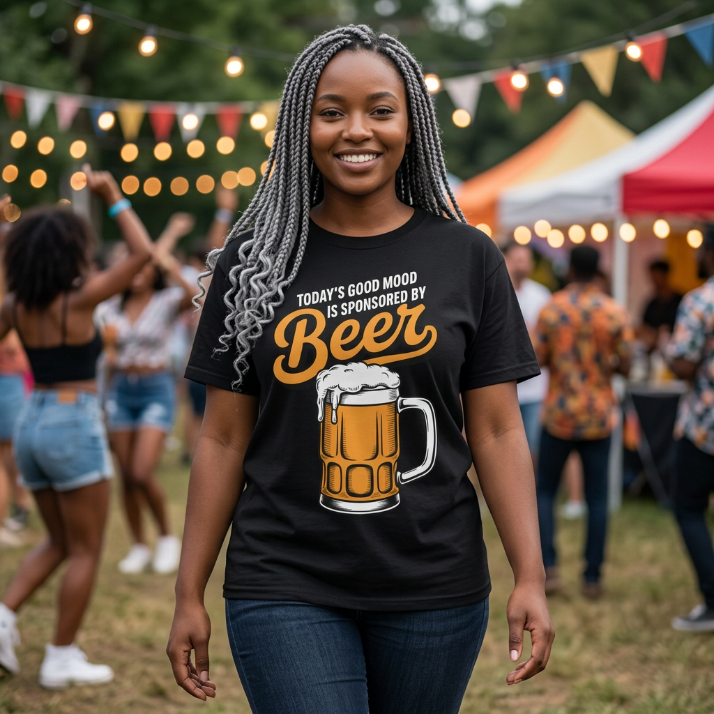 Beer Mode T-shirt | Beer Drinking Graphic Tee