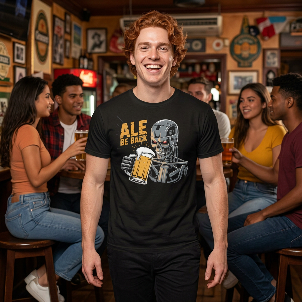 Ale Be Back tee | beer pun, funny brewery shirt