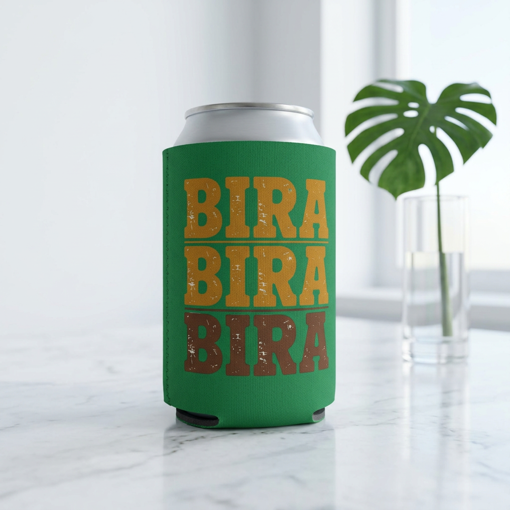 Bira Bira Bira Can Cooler — Retro Beer Koozie