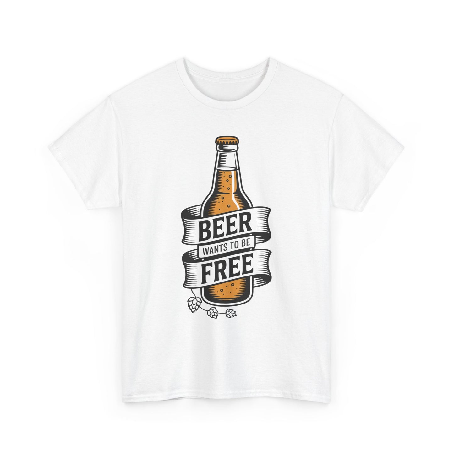 Beer Wants To Be Free T-Shirt | Funny Beer Slogan Tee