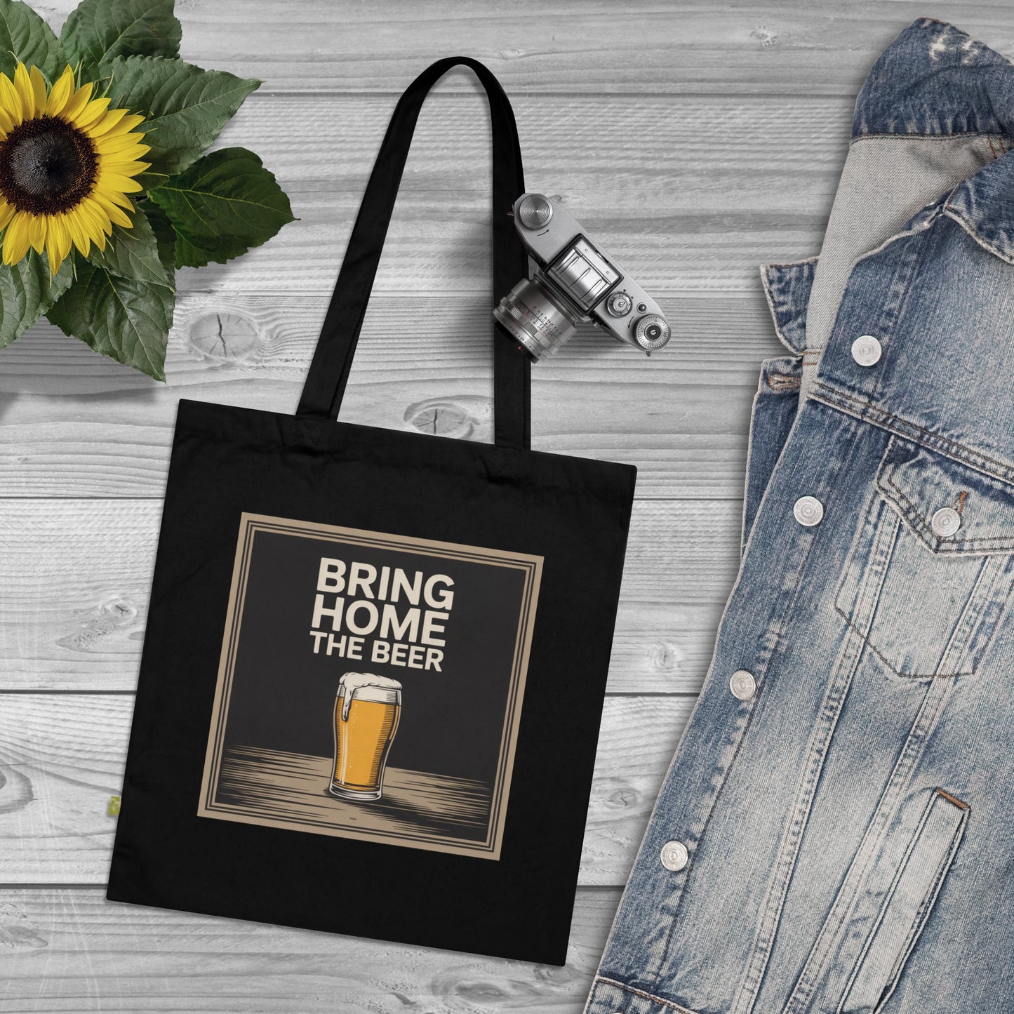 Bring Home the Beer Organic Cotton Tote Bag
