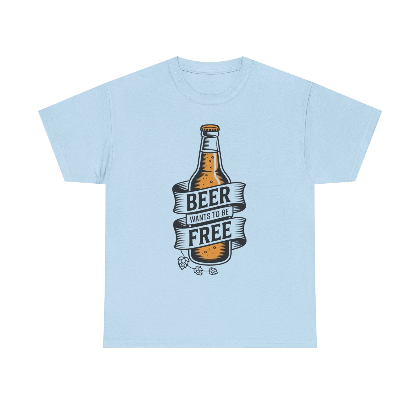 Beer Wants To Be Free T-Shirt | Funny Beer Slogan Tee