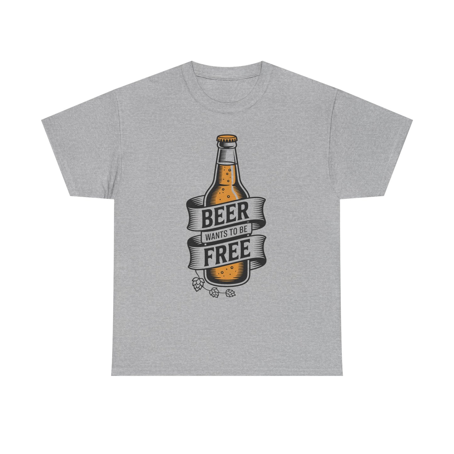 Beer Wants To Be Free T-Shirt | Funny Beer Slogan Tee