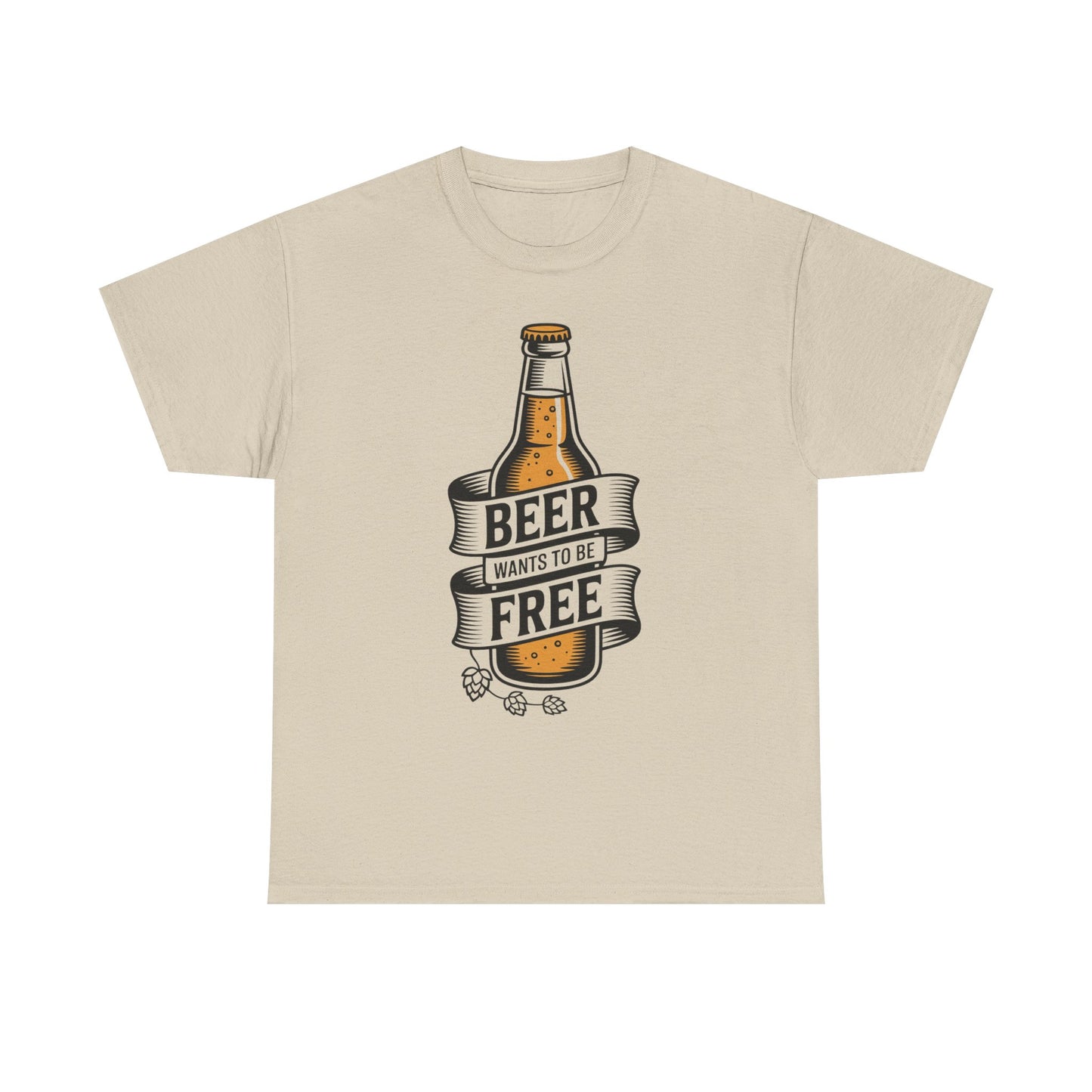Beer Wants To Be Free T-Shirt | Funny Beer Slogan Tee