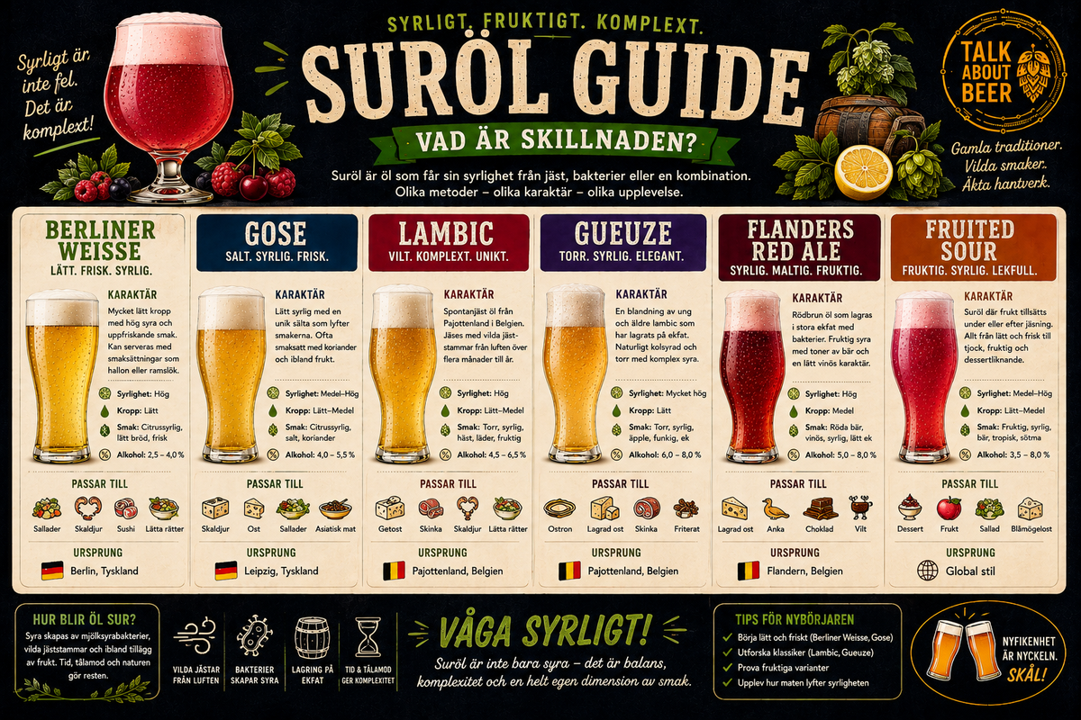 Sour Beer Guide — Sour Beer Style Poster (Digital Product 1)